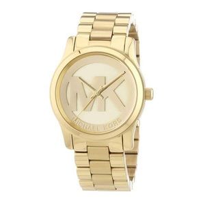 Michael Kors Gold Monogram Logo watch